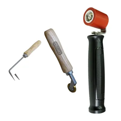 Roofer tool set: probe + brass roller 6 mm + silicone roller 40 mm