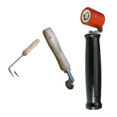Jeu d'outils de couvreur : sonde + galet laiton 6 mm + galet silicone 40 mm